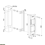 Электрическая защелка для врезных замков LOCINOX SEH-R, фото 3