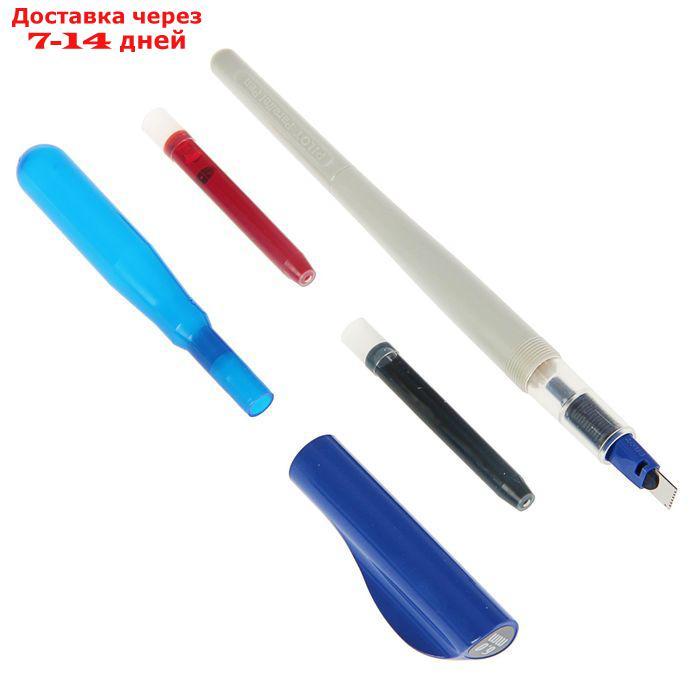 Ручка перьевая для каллиграфии Pilot Parallel Pen, 6.0 мм, (картридж IC-P3), набор в футляре - фото 3 - id-p192747281
