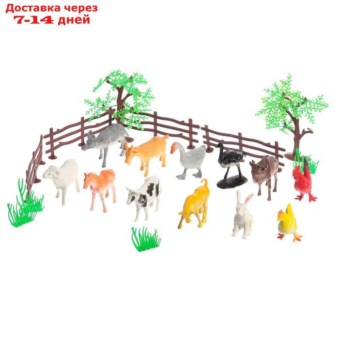 Набор животных "Моя ферма", с аксессуарами, 12 фигурок - фото 1 - id-p192745853