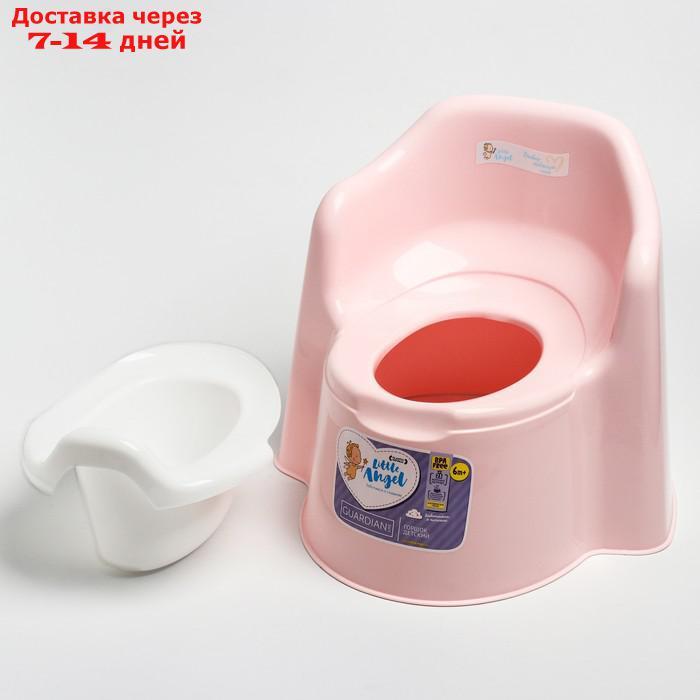 Горшок детский Little King, съёмная чаша, цвет пастельно-розовый - фото 2 - id-p192745872