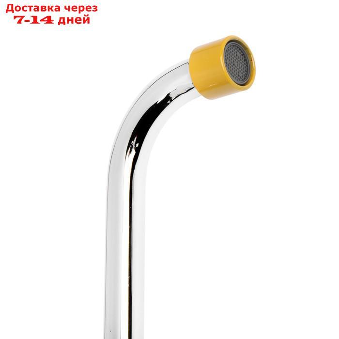 Смеситель для ванны Accoona A7182H, двухрычажный, желтый/хром - фото 2 - id-p191351657