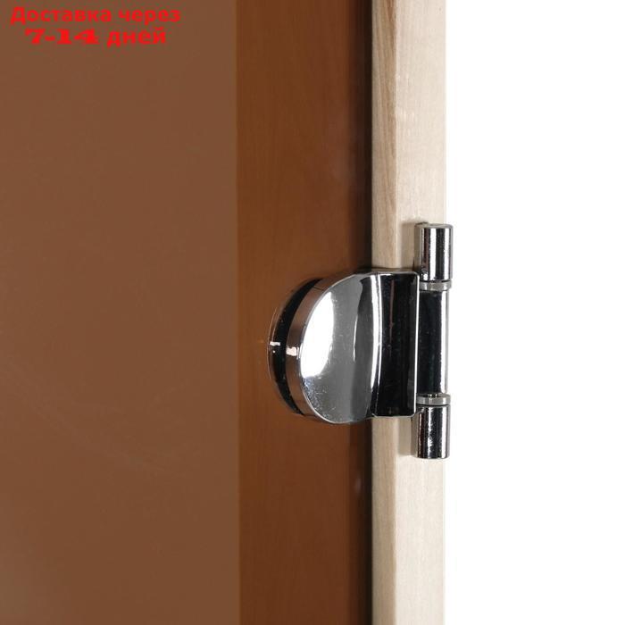 Дверь для бани и сауны стеклянная "Бронза", 190×70см, 8мм - фото 2 - id-p191349816