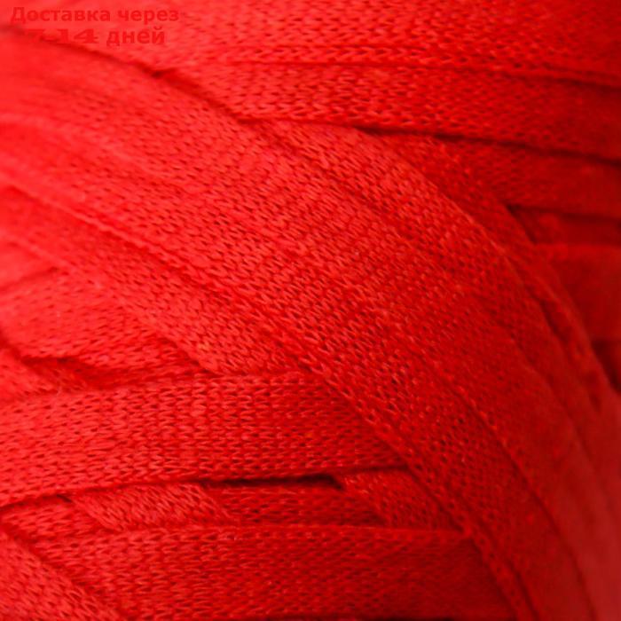 Пряжа-шнур "Ribbon" 40% полиэстер, 60% хлопок 125м/250гр (773 красный) - фото 3 - id-p191349857