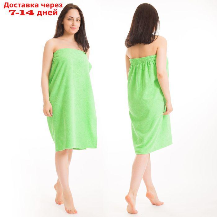 Килт(юбка) женский махровый, 80х150+-2, цвет зелёный - фото 1 - id-p193152602