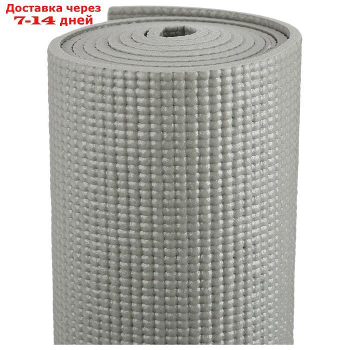 Коврик для йоги 173 × 61 × 0,4 см, цвет серый - фото 4 - id-p191350111