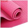Коврик для йоги 183 х 61 х 0,7 см, цвет розовый, фото 3