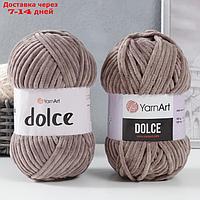 Пряжа "Dolce" 100% микрополиэстер 120м/100гр (754 т. серый)