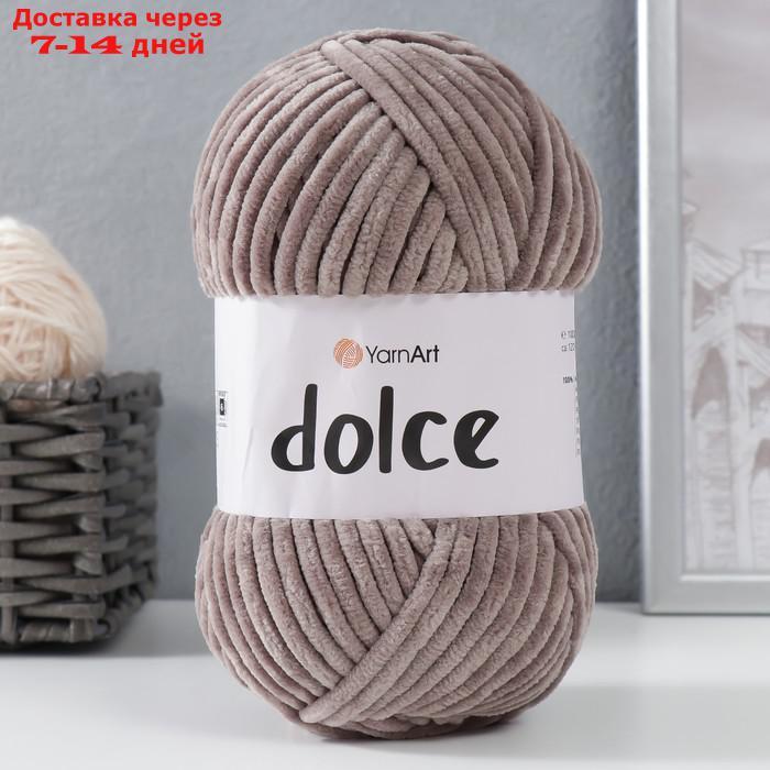 Пряжа "Dolce" 100% микрополиэстер 120м/100гр (754 т. серый) - фото 2 - id-p193152764