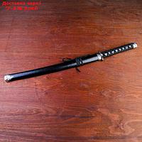 Сувенирное оружие "Катана", чёрные ножны под змеиную кожу, 70 см