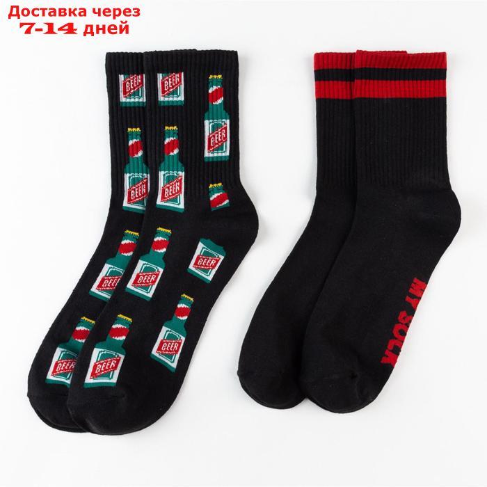 Набор мужских носков "Кое-что стильное" 2 пары, р. 41-44 (27-29 см) - фото 2 - id-p192747794