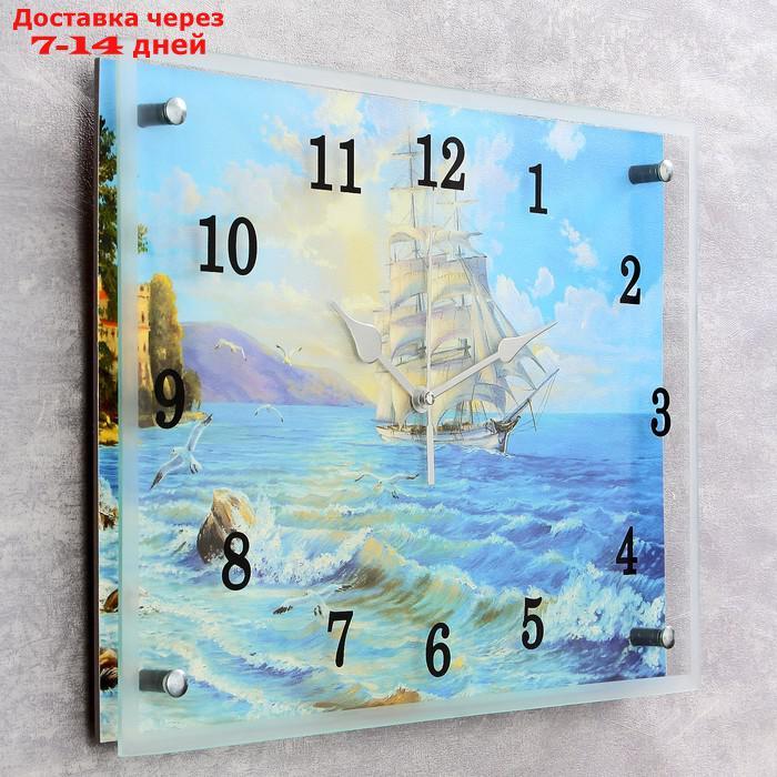 Часы настенные, серия: Море, "Корабль", 30х40 см микс - фото 2 - id-p192746890