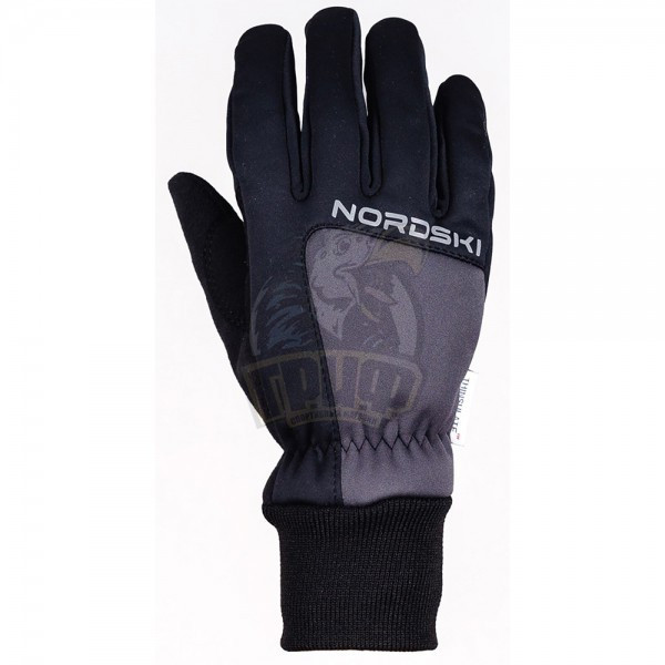 Перчатки лыжные Nordski Arctic (черный/серый) (арт. NSU354201)