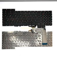 Клавиатура для ноутбука Asus G751 черная красные буквы
