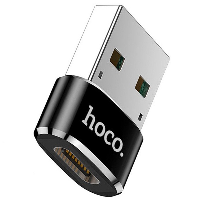 Адаптер - переходник OTG HOCO UA6 Type-C – USB2.0, черный 555064
