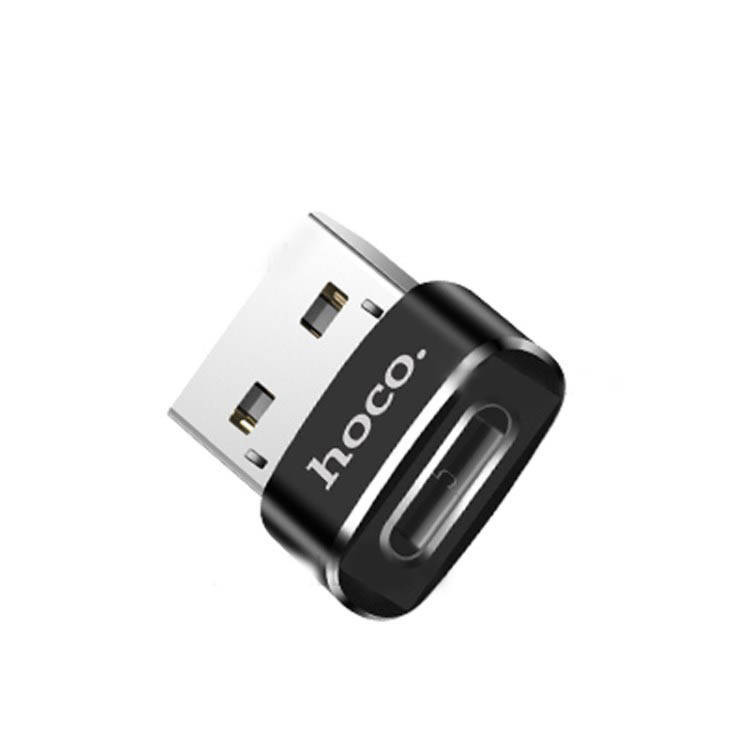 Адаптер - переходник OTG HOCO UA6 Type-C USB2.0, черный 555064 - фото 2 - id-p193238826