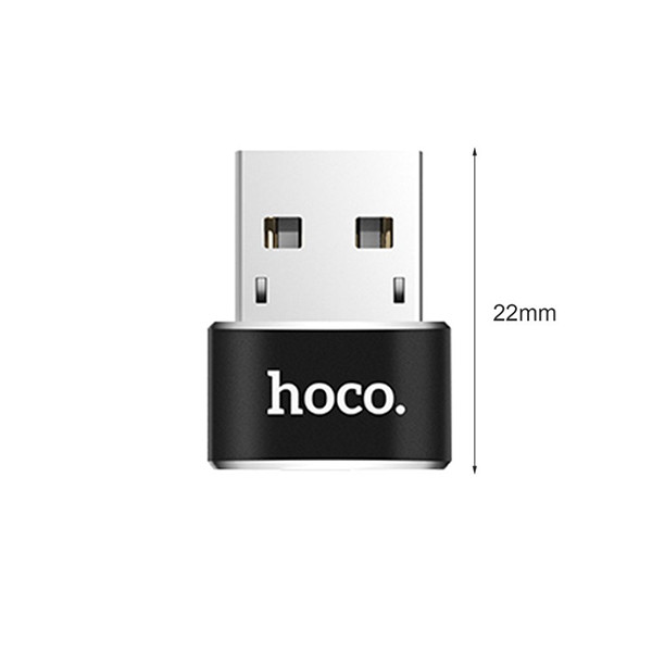 Адаптер - переходник OTG HOCO UA6 Type-C USB2.0, черный 555064 - фото 3 - id-p193238826
