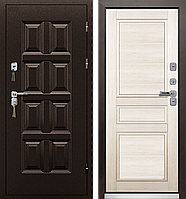 ПРОМЕТ "Винтер" ТЕРМОРАЗРЫВ (2050х880 Правая) Белёный Дуб (А) | Входная металлическая дверь