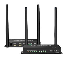 Адаптер - KVM-удлинитель HDMI 4K по Wi-Fi на 100 метров, черный 556210