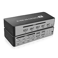 Адаптер - 4-х портовый KVM-переключатель 4K HDMI USB, черный 556214