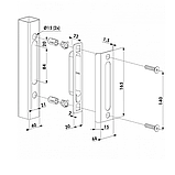 Ответная планка locinox SPKZ QF 40 RAL ALUM, фото 2