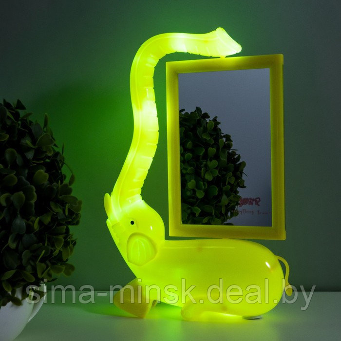 Настольная лампа с фоторамкой "Слон" LED 5Вт USB желтый 17х6,5х28 см - фото 4 - id-p193272374