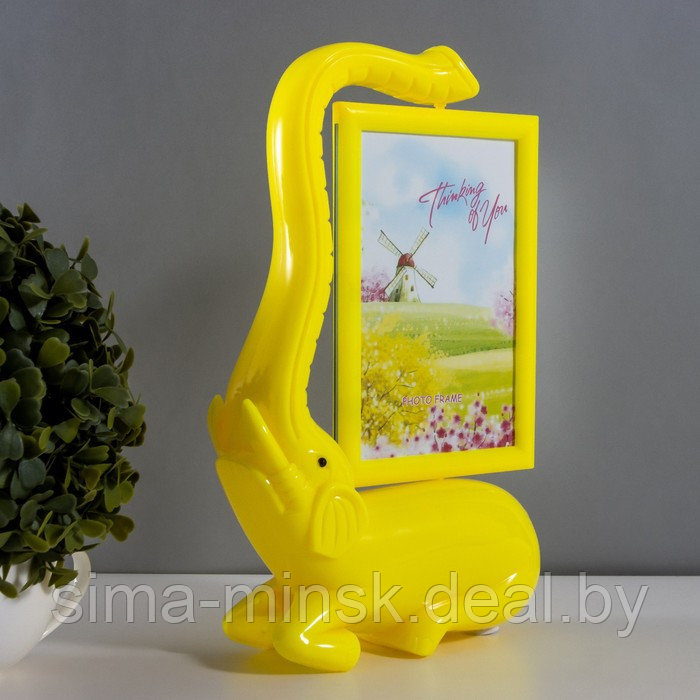 Настольная лампа с фоторамкой "Слон" LED 5Вт USB желтый 17х6,5х28 см - фото 8 - id-p193272374