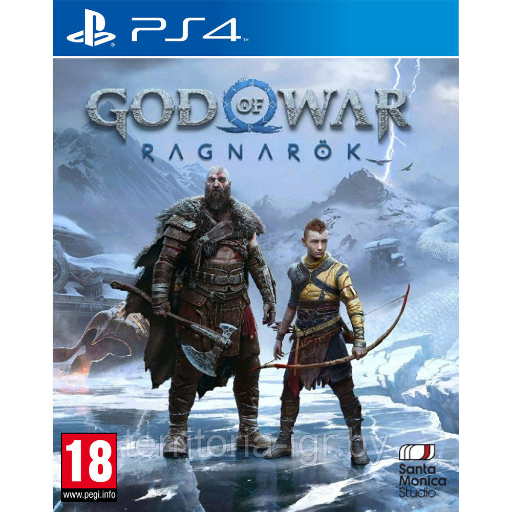 Бог Войны God of War Ragnarok PS4 (Русские субтитры) Диск - фото 1 - id-p193281708
