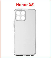 Чехол-накладка для Huawei Honor X6 (силикон) прозрачный с защитой камеры