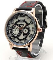 Наручные мужские часы A521 с декоративной вышивкой на ремешке
