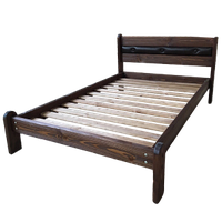 Кровать деревянная рустикальная "Хозяин №1" Ш1200мм*Д2000мм