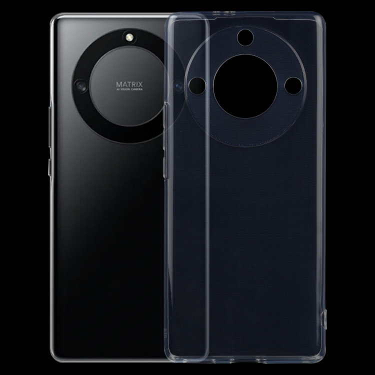 Чехол-накладка для Huawei Honor X40 (силикон) прозрачный с защитой камеры