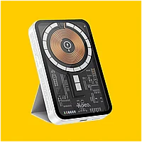 Беспроводной внешний аккумулятор 3В1 MagSafe для iPhone 12/13/14, Hoco Q10, 5000 mAh, быстрая зарядка PD и QC3