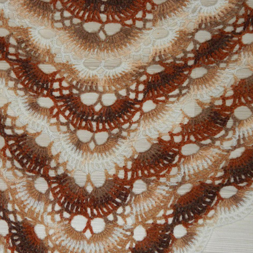 Шейный платок шерстяной коричневый - фото 1 - id-p193301546