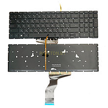 Клавиатура для HP Pavilion 15-BS черная без рамки без трэкпоинта с подсветкой