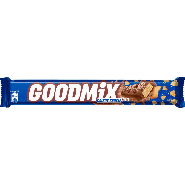 Батончик глазированный Goodmix со вкусом печенья и хрустящей вафлей 47г - фото 1 - id-p193304045