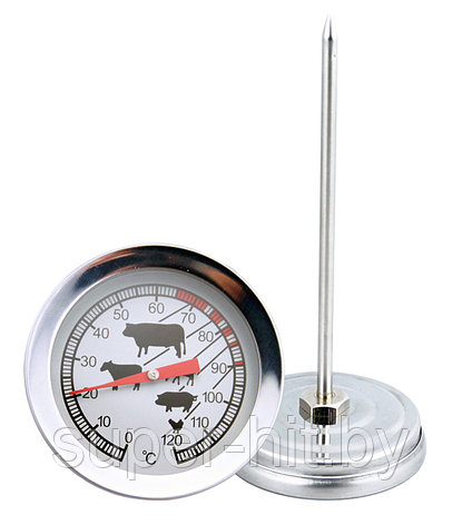 Термометр для гриля и барбекю с клипсой (0- 120 град.), фото 2