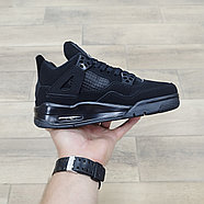 Кроссовки Jordan 4 Retro Black Cat с мехом, фото 2