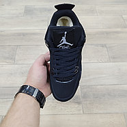 Кроссовки Jordan 4 Retro Black Cat с мехом, фото 3