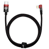 Кабель Baseus MVP 2 Elbow-shaped Fast Charging Data Cable Type-C to iP 20W 1m CAVP000220 черно-красный
