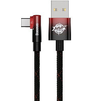 Кабель Baseus MVP 2 Elbow-shaped Fast Charging Data Cable USB to Type-C 100W 1m CAVP000420 черно-красный