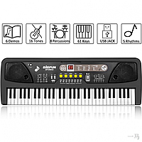 Детский синтезатор с микрофоном, с USB и MP3, от сети 61 клавиша Bigfun BF-830A2