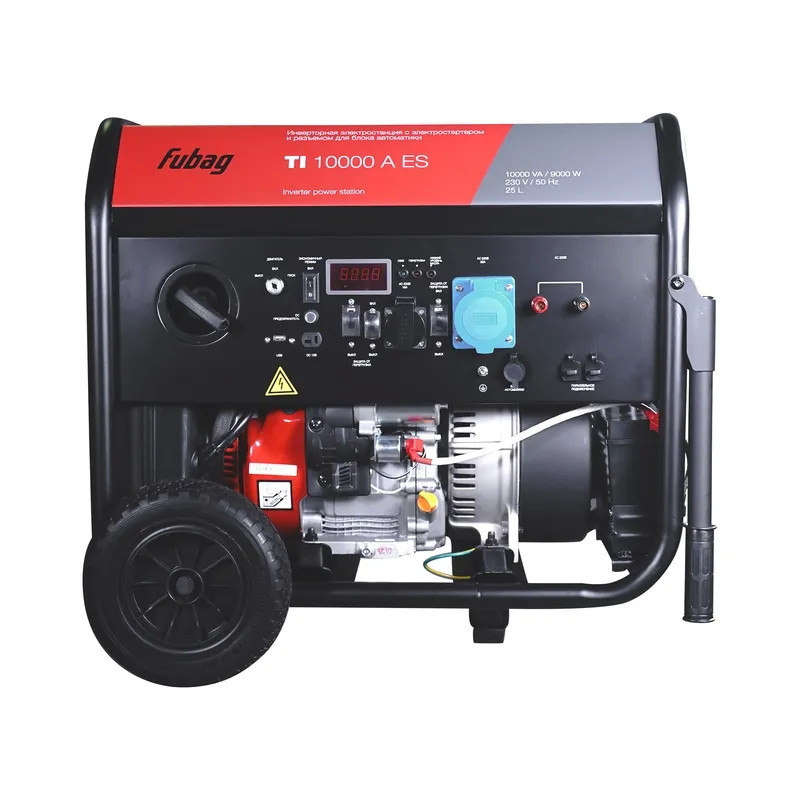 Генератор цифровой FUBAG TI 10000 A ES с электростартером и коннектором автоматики - фото 2 - id-p193312451