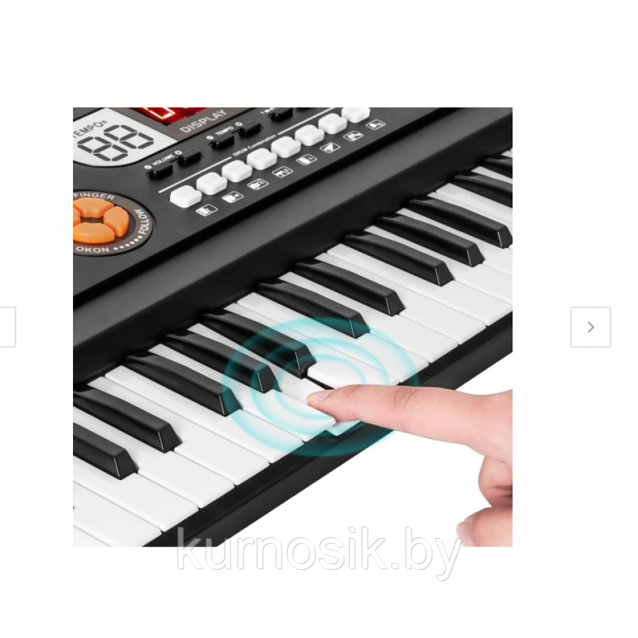 Детский синтезатор с микрофоном, с USB и MP3, от сети 61 клавиша Bigfun BF-730A2 - фото 5 - id-p193312491