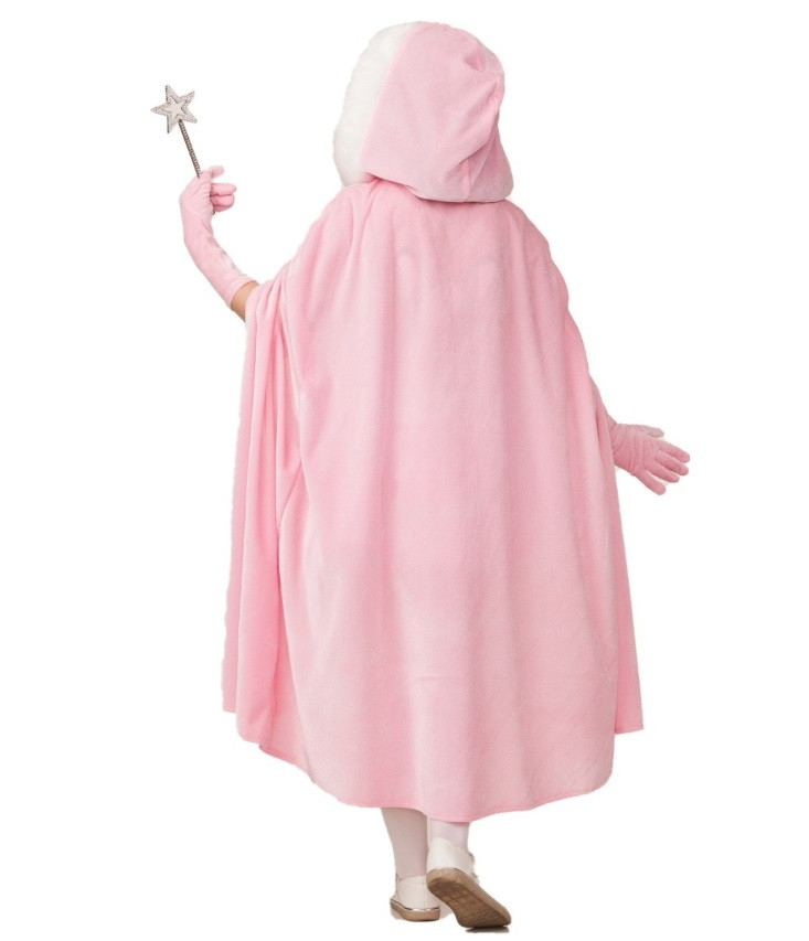 Детский карнавальный Плащ Принцессы розовый велюр БАТИК - фото 2 - id-p193312649