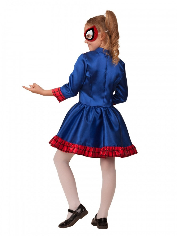 Детский карнавальный костюм для девочки Человек Паук Марвел - фото 2 - id-p193312739