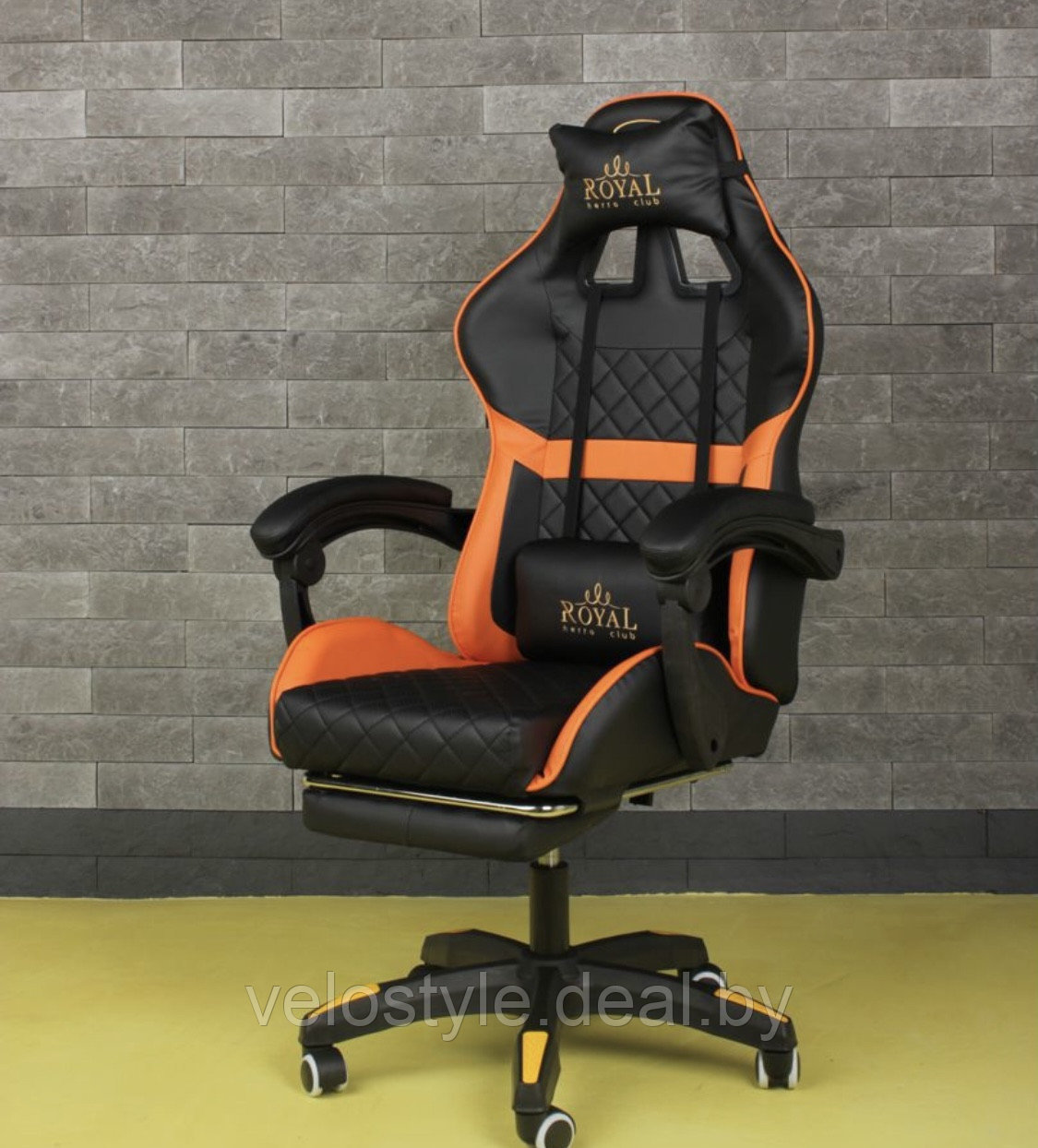 Игровое кресло Comfort подставкой под ноги - фото 2 - id-p171950878