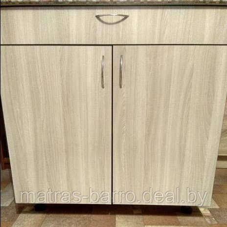 Шкаф кухонный напольный НШ80р1ш с ящиком белый - фото 3 - id-p193338172