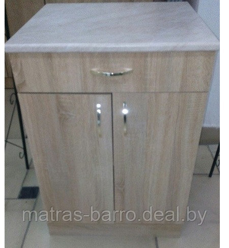 Шкаф кухонный напольный НШ80р1ш с ящиком белый - фото 2 - id-p193338172
