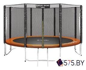 Батут Atlas Sport 435 см - 14ft Pro (4 ноги, оранжевый)