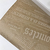 Крафт-бумага "Газета", 60 см*10 м, белый